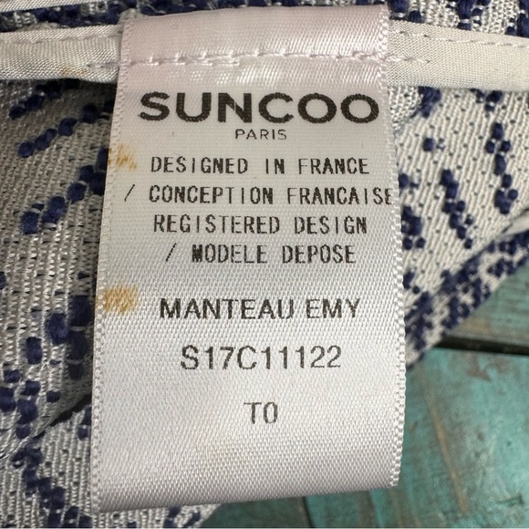 Suncoo Printed Blazer Jacket Size XS Academia - Picture 14 of 16